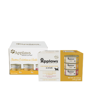 Natural Wet Cat Food Chicken Selection in Broth